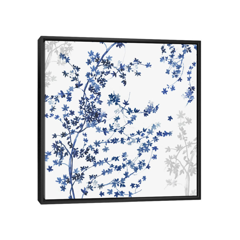 «Ivy», reproduction sur toile, H 26 po x l 26 po x P 1,5 po, Toile avec cadre noir, Pas de tapis