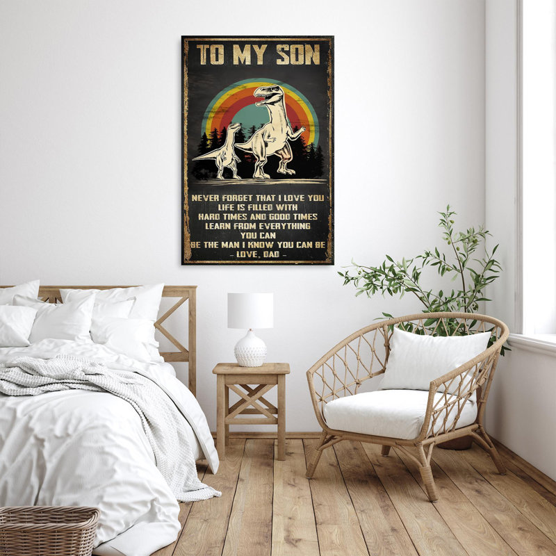 Asar To My Son Love Dad, H 36 po x l 24 po x P 1,25 po
