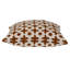 Coussin décoratif en coton 18 po beige et brun