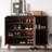European style storage shoe cabinet