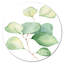 Délicates feuilles d'eucalyptus - Art mural cercle tropical en métal-68864871