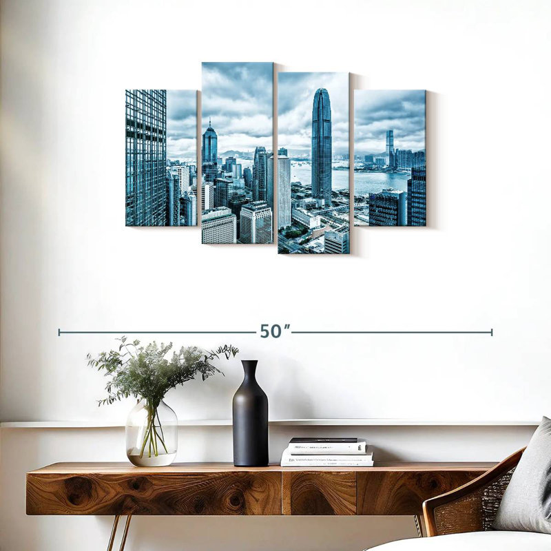 Nicci, majestueux horizon de Hongkong, H 22 po x l 36 po