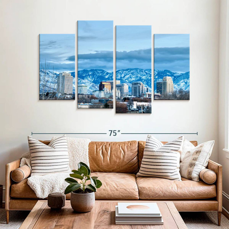 Nicci Salt Lake City en hiver, H 42 po x l 68 po