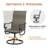 Hereth 60" Round Patio Dining Set with 8 Swivel Textilene Dining Chairs -80882481