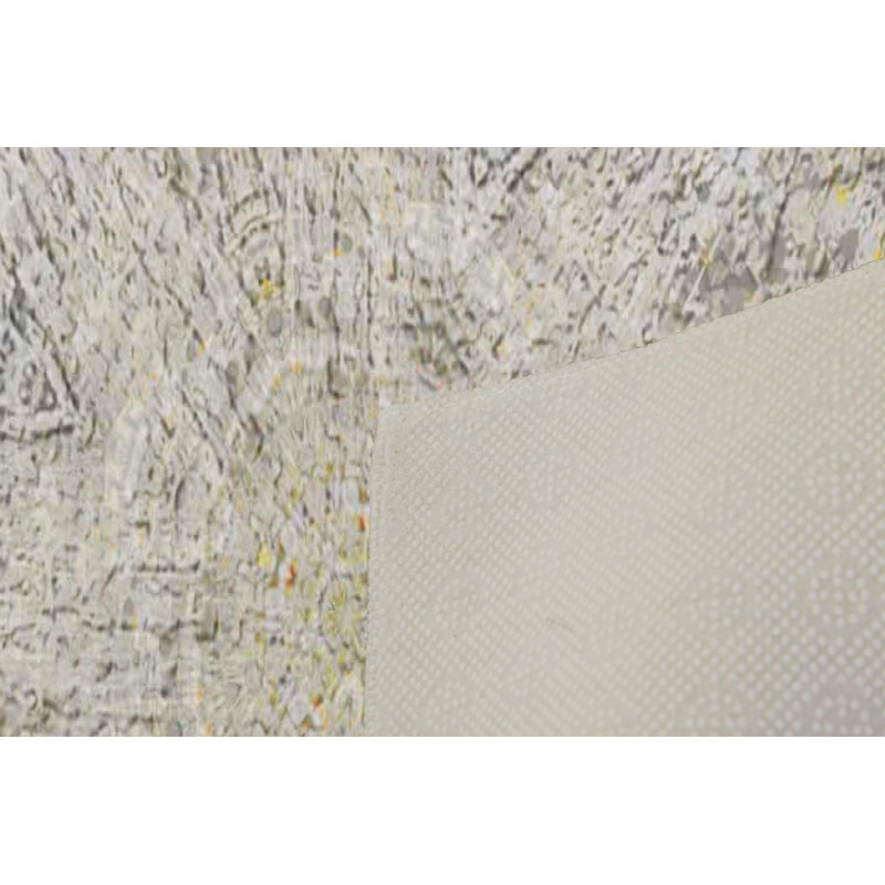 Luxurious Woven Carpet 5.2 x 7.5 ft, 100% Polyester, 0.4 in Pile Height | Antibacterial, Non-Slip PVC Dot Underside, Machine Washable | Elegant 3D Digital Print Design, Perfect for Living Room & Bedroom Décor