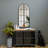 Window Venetian Distressed Full Length Mirror Metal Framed Accent Mirror