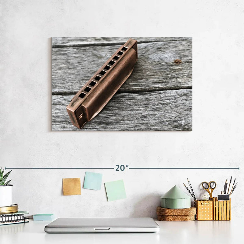Abarca Ten-Hole Harmonica, 8" H x 12" W