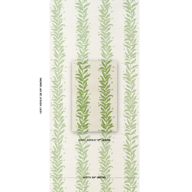 Schisacher X Marian Mcevoy Tendril rayé sisal, Olive