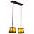Paulornette 2 - Light Mahogany Bronze Kitchen Island Pendant