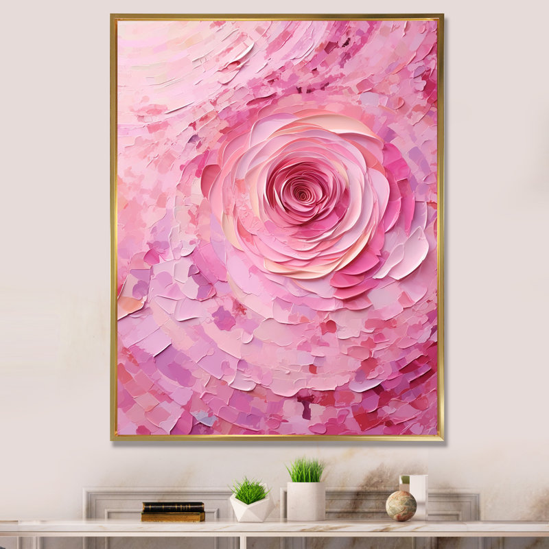 Jonesboro - spirales abstraites, art mural, H 32 po x l 16 po x P 1 po, Toile avec cadre flottant or