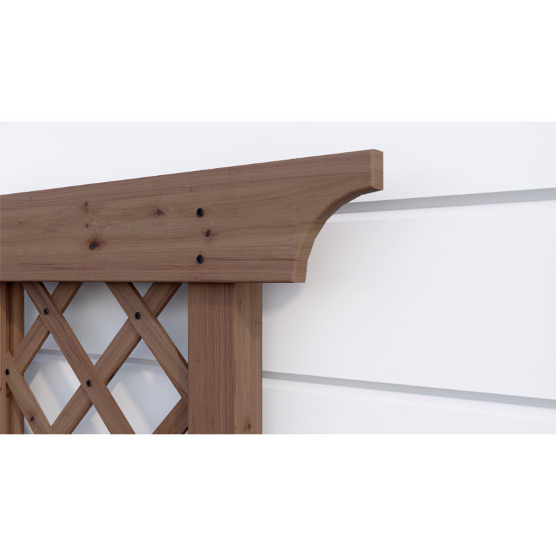 72.87'' H x 34.4'' W Wood Lattice Panel Trellis