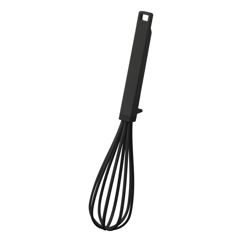 Yamazaki Home Floating Whisk, Silicone And Nylon, Black