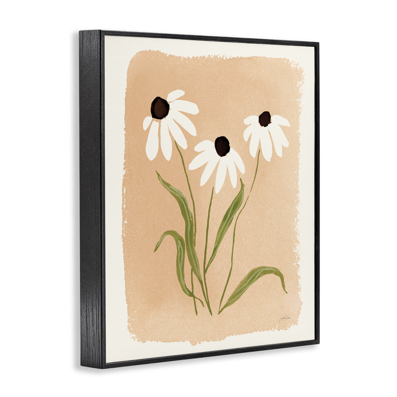 Daisy Meadow Treasures, estampe numérique encadrée, design par Katrina Pete, H 30 po x l 24 po, Giclée encadrée noir minuit