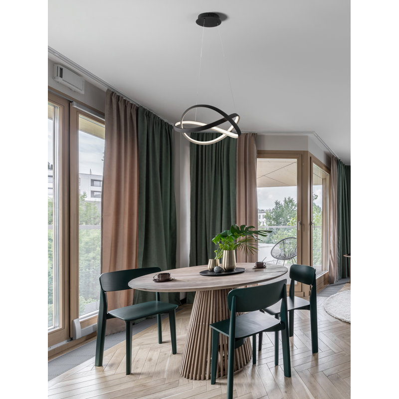 ODREY 1 - Light BLACK & GOLD LED Pendant