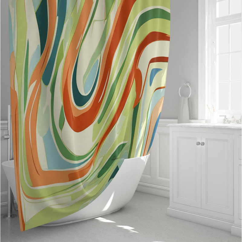Rideau de douche Zakriya, H 72 po x l 70 po