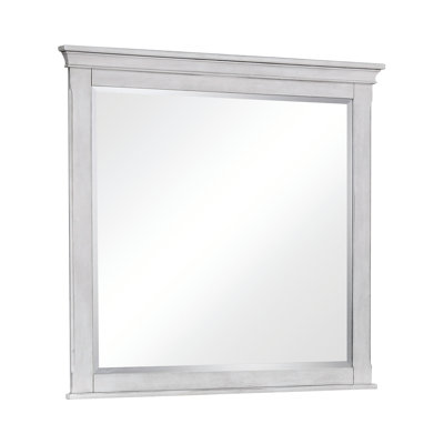 Larrick Wood Flat Wall Mirror