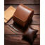 Étui de voyage simple pour homme, organisateur de rouleau de montre en cuir classique, boîtier de montre portatif fabriqué à la main pour le rangement et la présentation, texture de qualité supérieure, espresso