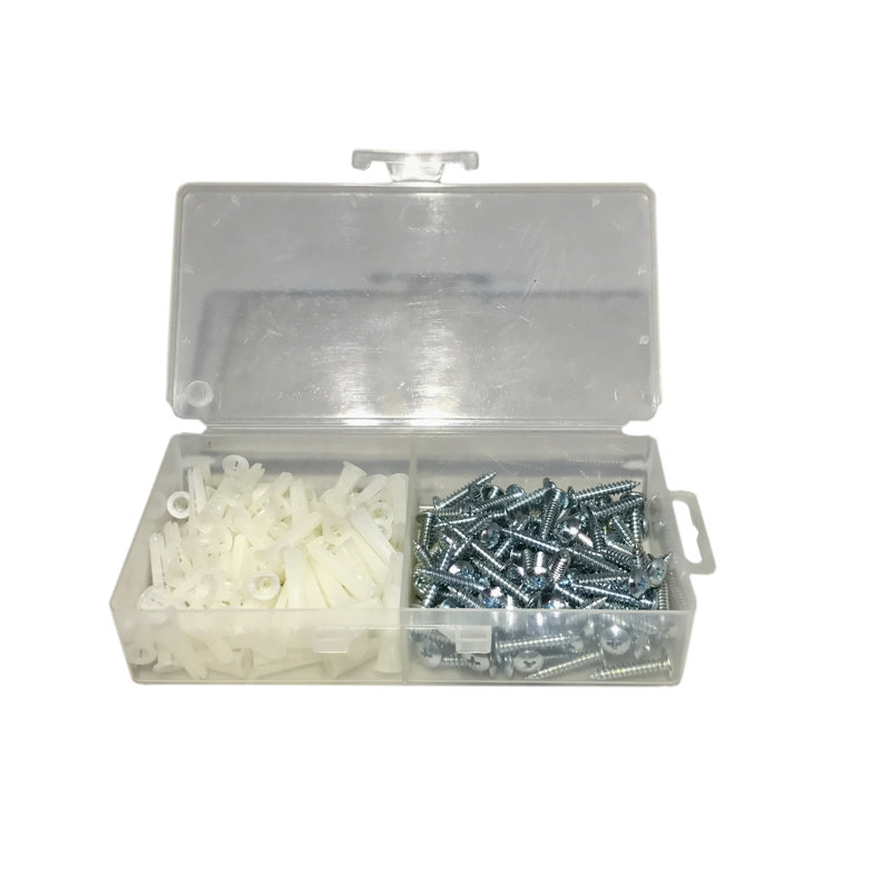 Ensemble d'ancrage pour cloison sèche Waldenburg et ensemble de vis de 1 po dans une boîte en plastique