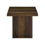 Table de bout carrée en bois d'ingénierie (table basse incluse)