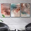 Red Ochre abstrait I, reproduction encadrée sur toile 3 pièces-91887619-91887622
