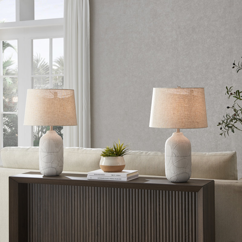Averell 24.5" Ceramic Table Lamp Set