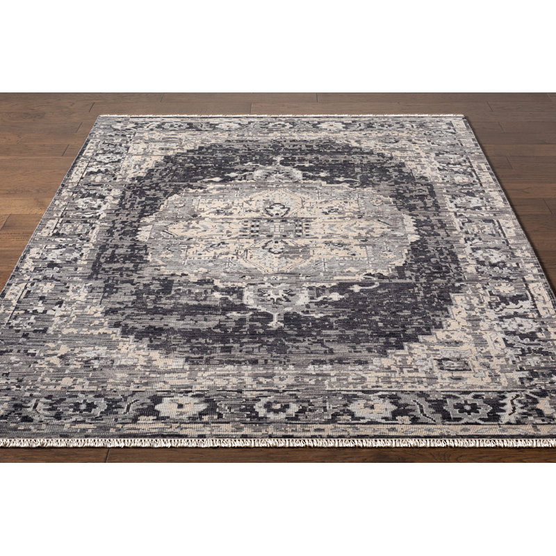 Bally Wool Oriental Indoor Rug, Rectangle 6' x 9'