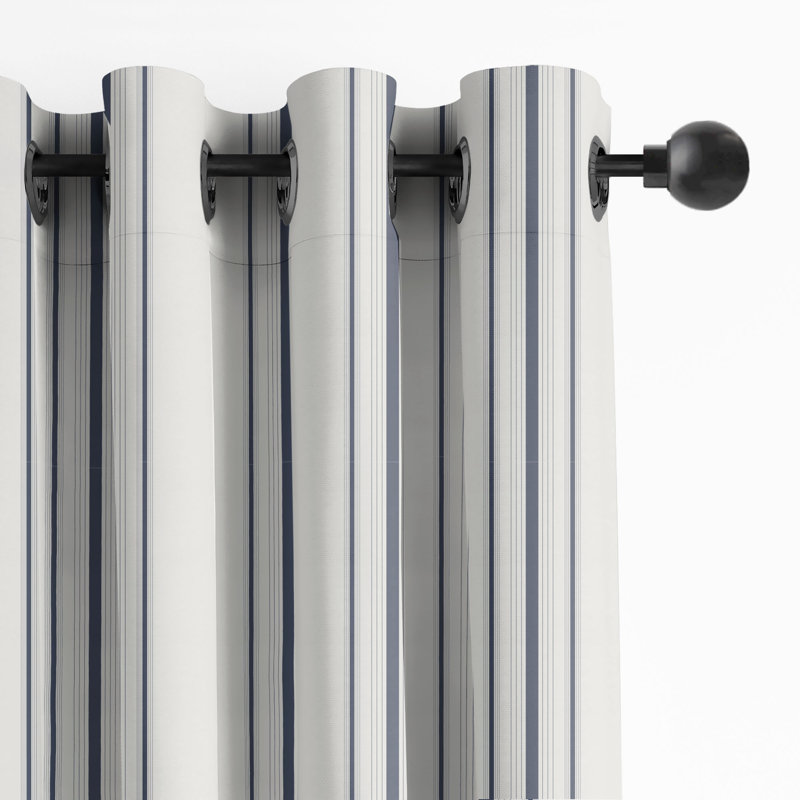 August Stripe, 50" W x 168" L, Denim