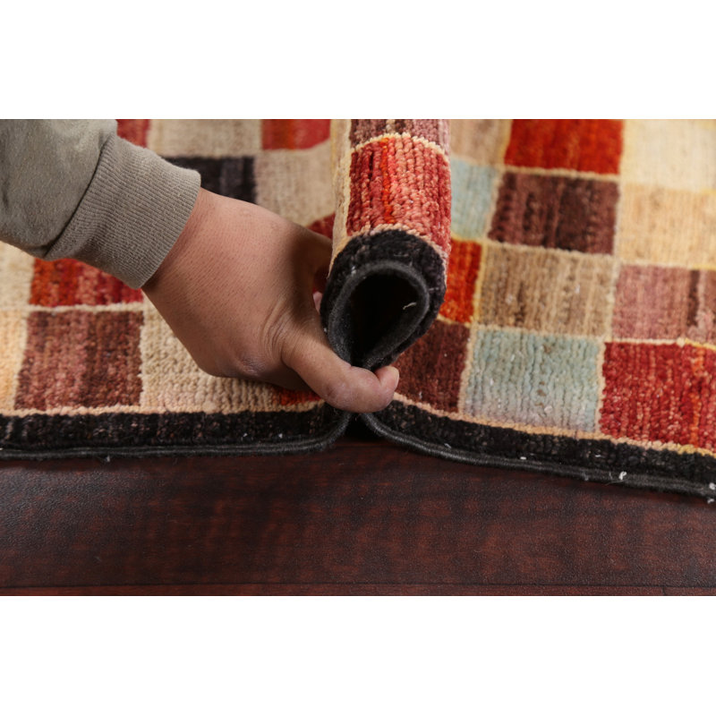 Tapis à carreaux Gabbeh Kashkoli