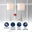 Ensemble de lampes de table 27 po Clyburn