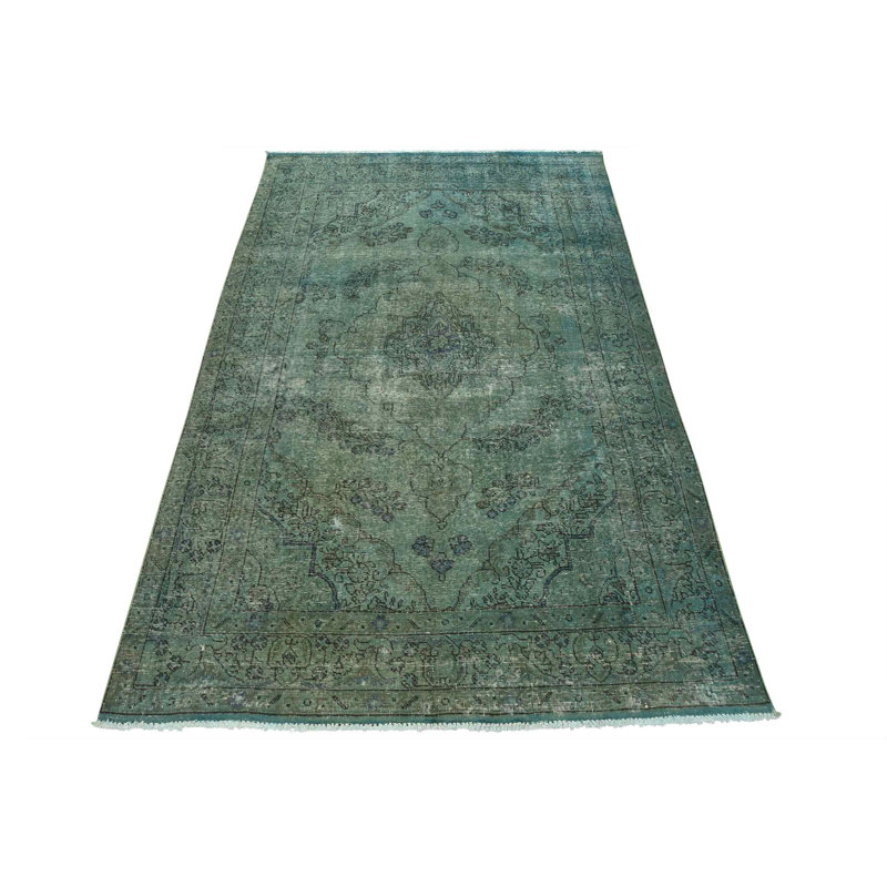 Tapis rectangulaire en laine 6 pi 5 po x 9 pi 9 po One-of-a-Kind