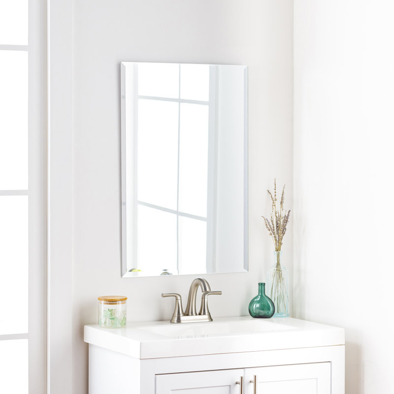 Contour Elegance 36"x24" Frameless Rectangular Beveled Wall Mirror