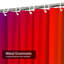 Rideau de douche abstrait rouge / jaune / dégradé bleu avec 12 crochets-498498195