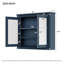 Armoire de salle de bain murale moderne avec deux miroirs et rangement réglable