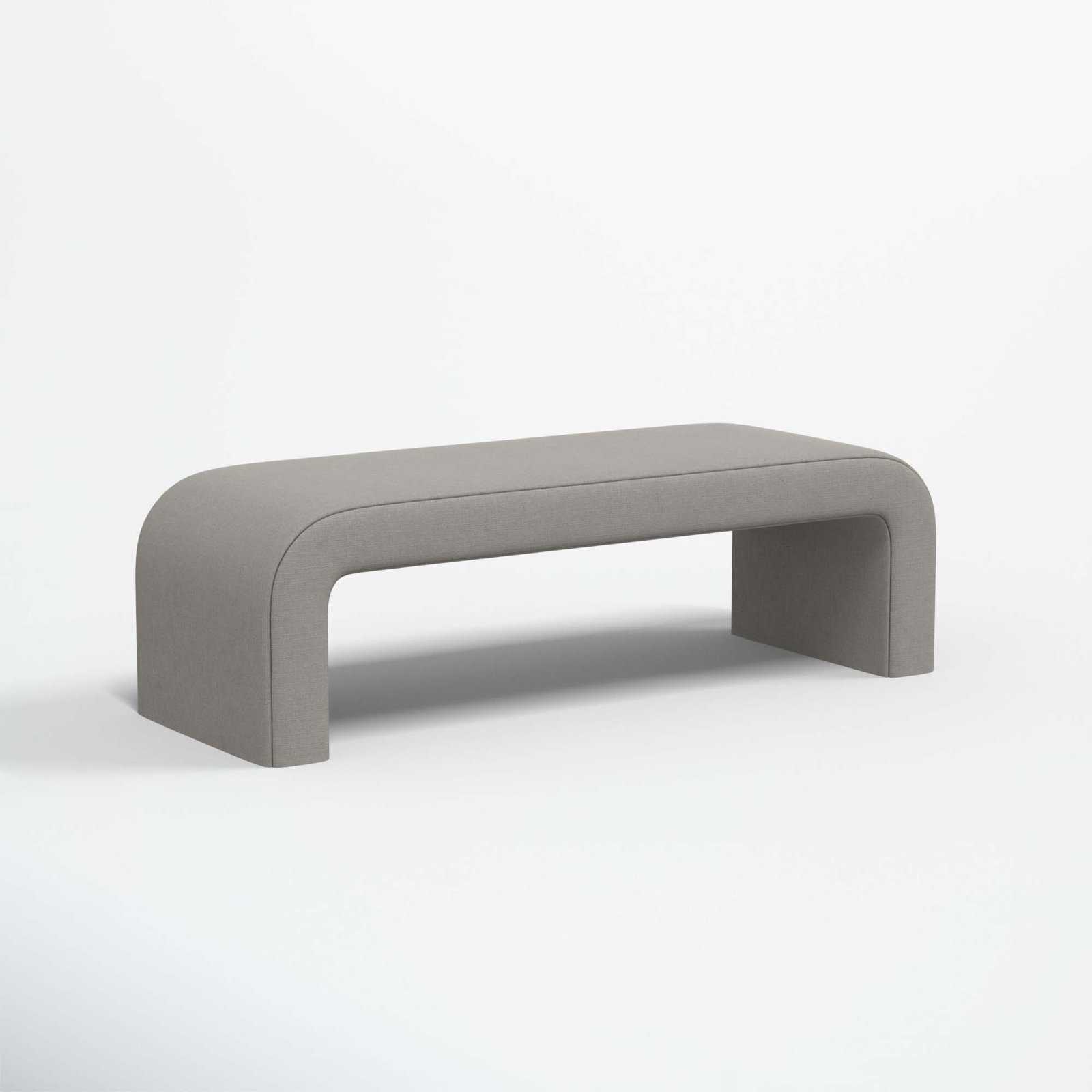 Barley 52" Bedroom Bench, Classic Grey Linen