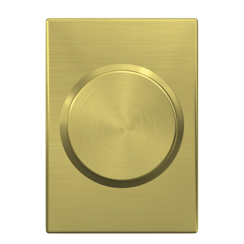 Bowery Privacy Door Knob, Satin Brass
