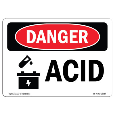 Plaque en aluminium acide 12 x 18