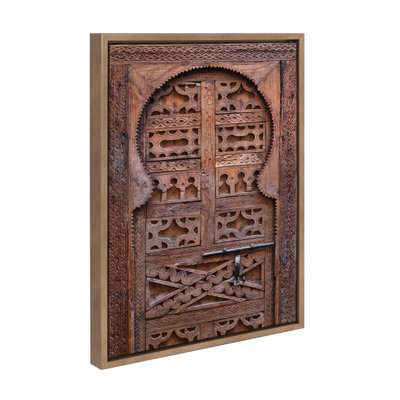 Morocco Marrakech Door II by Golie Framed Canvas Wall Art Print