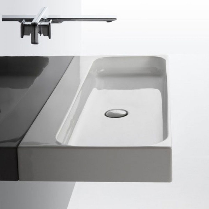 Unit 39.4'' L Bathroom Sink, No Hole