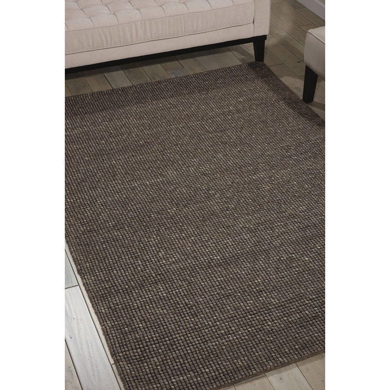 Lowland Solid Colour Hand Woven Area Rug, Rectangle 160 x 226cm