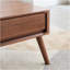 Table basse surélevée Table basse 100% chêne massif avec plateau en bois massif et plateau de table basse Largeur 100 x Profondeur 60 x Hauteur 45 cm Bureau d'étude Facile à assembler-1587790471-1584551008