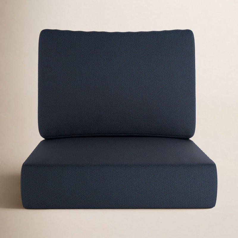 Coussin de chaise longue d'extérieur 24 po Lani Sunbrella®, Toile bleu marine Sunbrella®