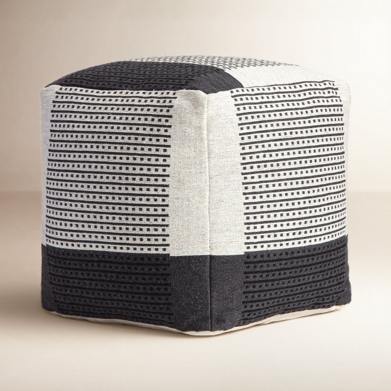 Pouf carré de 20 po de largeur