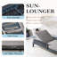 Chaise longue d'extérieur Bellaire L77,7 po