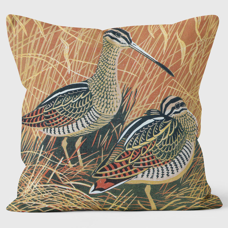 Snipe - Robert Gillmor Cushion