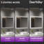  DeerValley LED Bathroom Vanity Mirror, Front And Backlit Matte Black Frame Lighted Vanity Mirrors-119321908