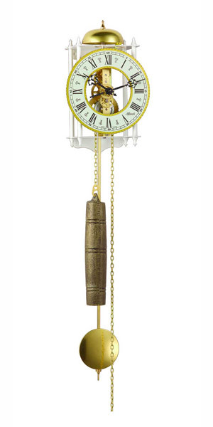 Maselek Metal Wall Clock, White