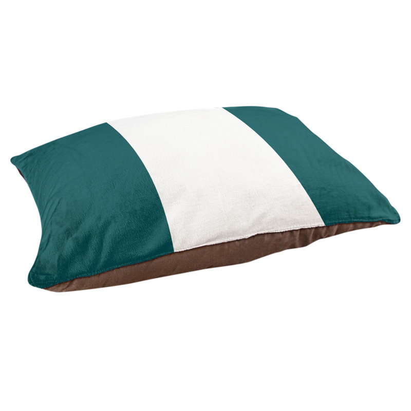 Coussin d'extérieur Memphis, Vert/blanc, Très grand (l 50 po x P 40 po x H 17 po)