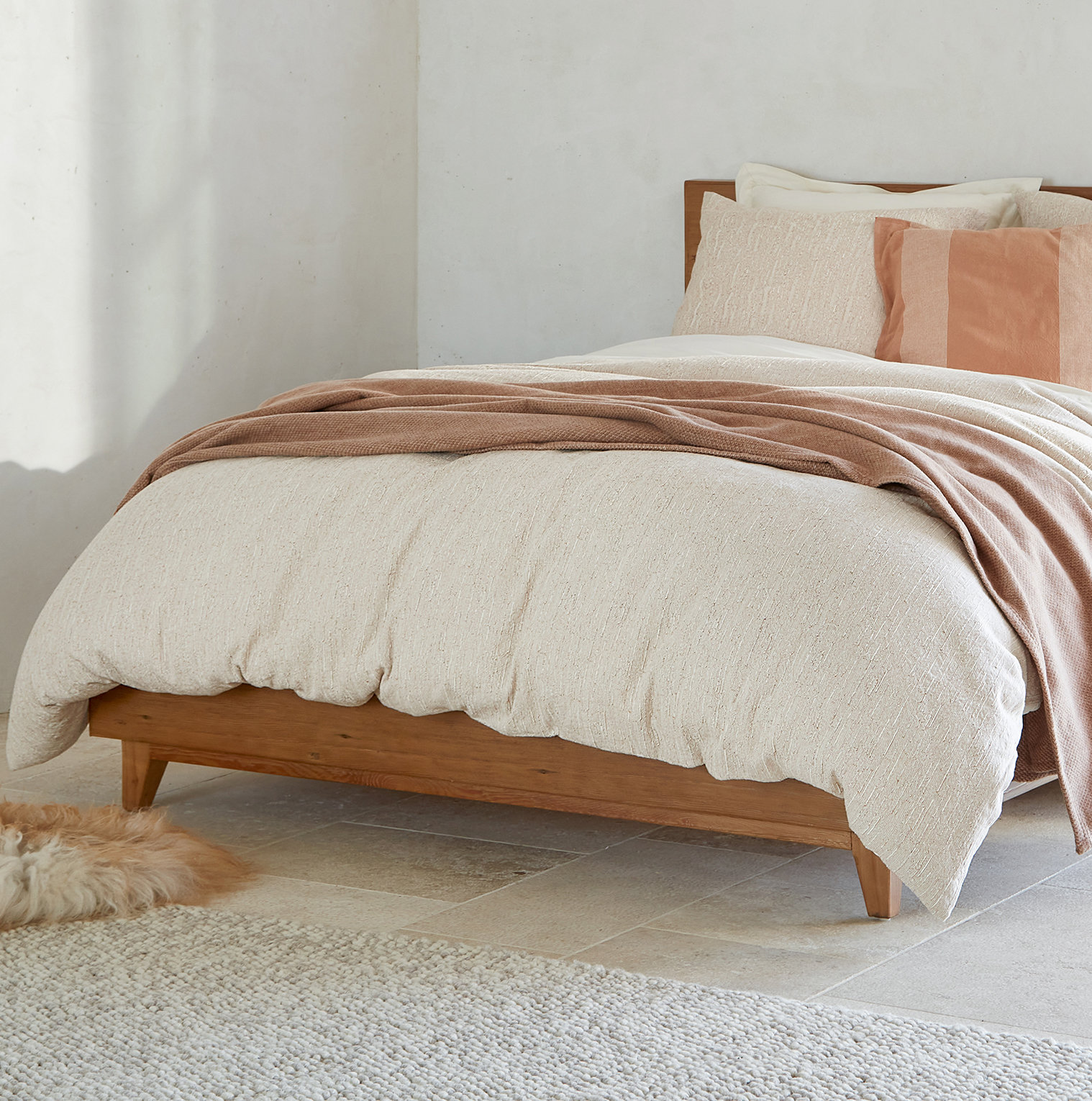 Toro Canyon Cotton Duvet Cover, Full/Queen Duvet Cover, Nutmeg