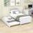 Twin Solid Wood Platform Bed with Trundle-1556107394