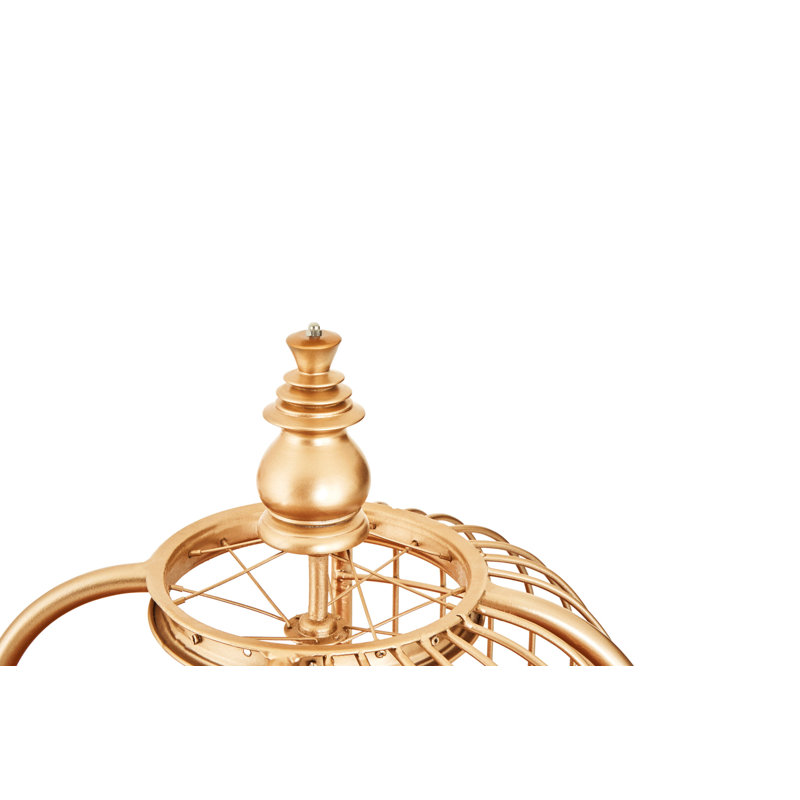 Mantis Finish Birdcage Shelf Unit, Champagne Gold